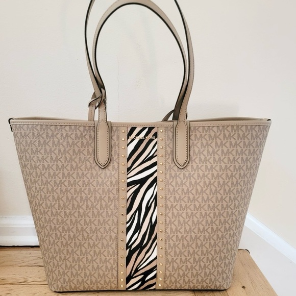 Michael Kors Eliza Large Open Tote Bag with Removable Pouch NWT - Picture 4 of 6